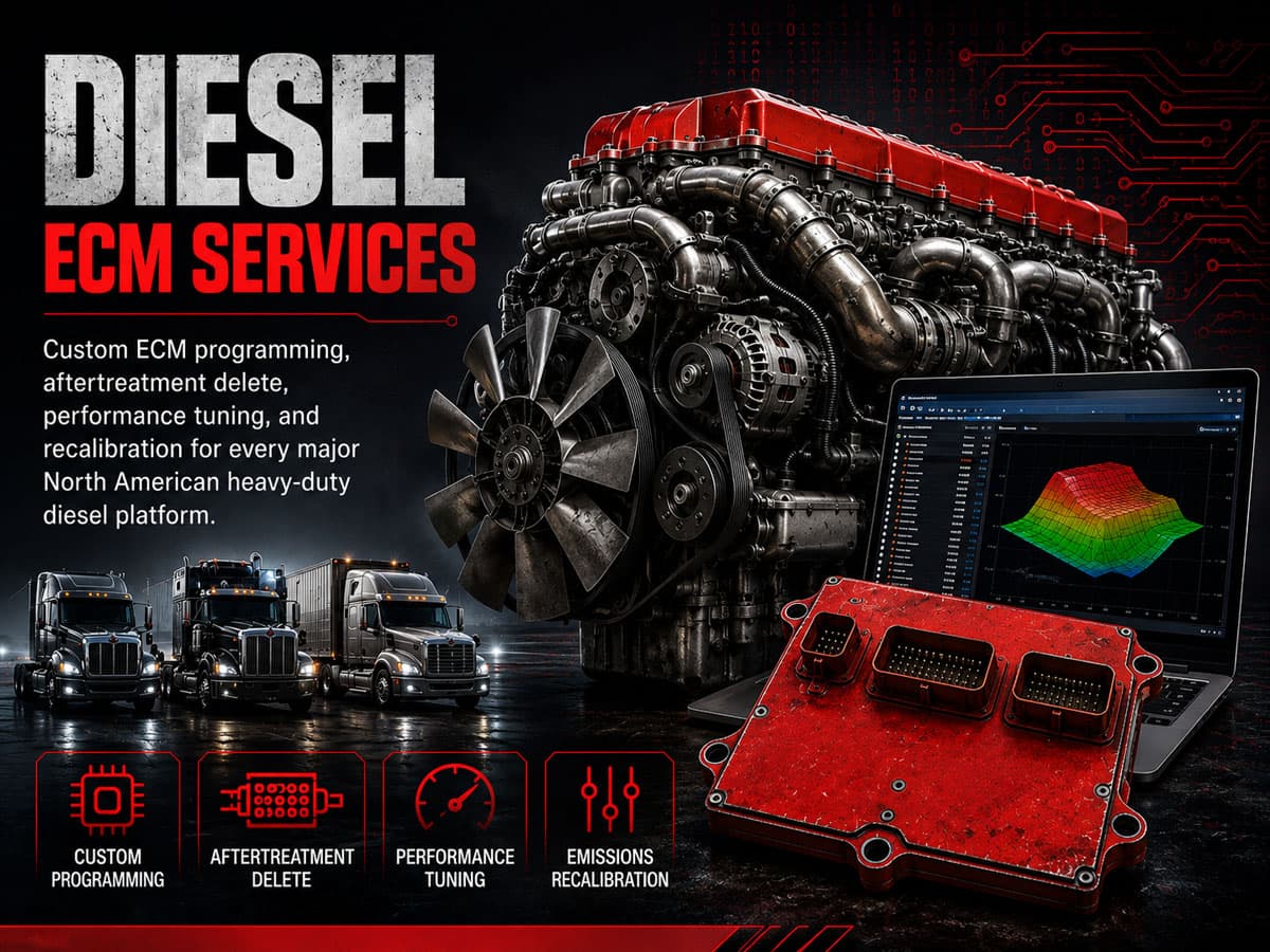 Diesel ECM services — programming, deletion, tuning, recalibration