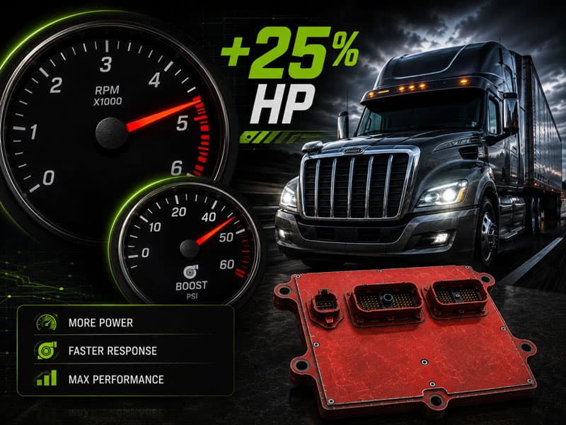 Diesel performance tuning service illustration